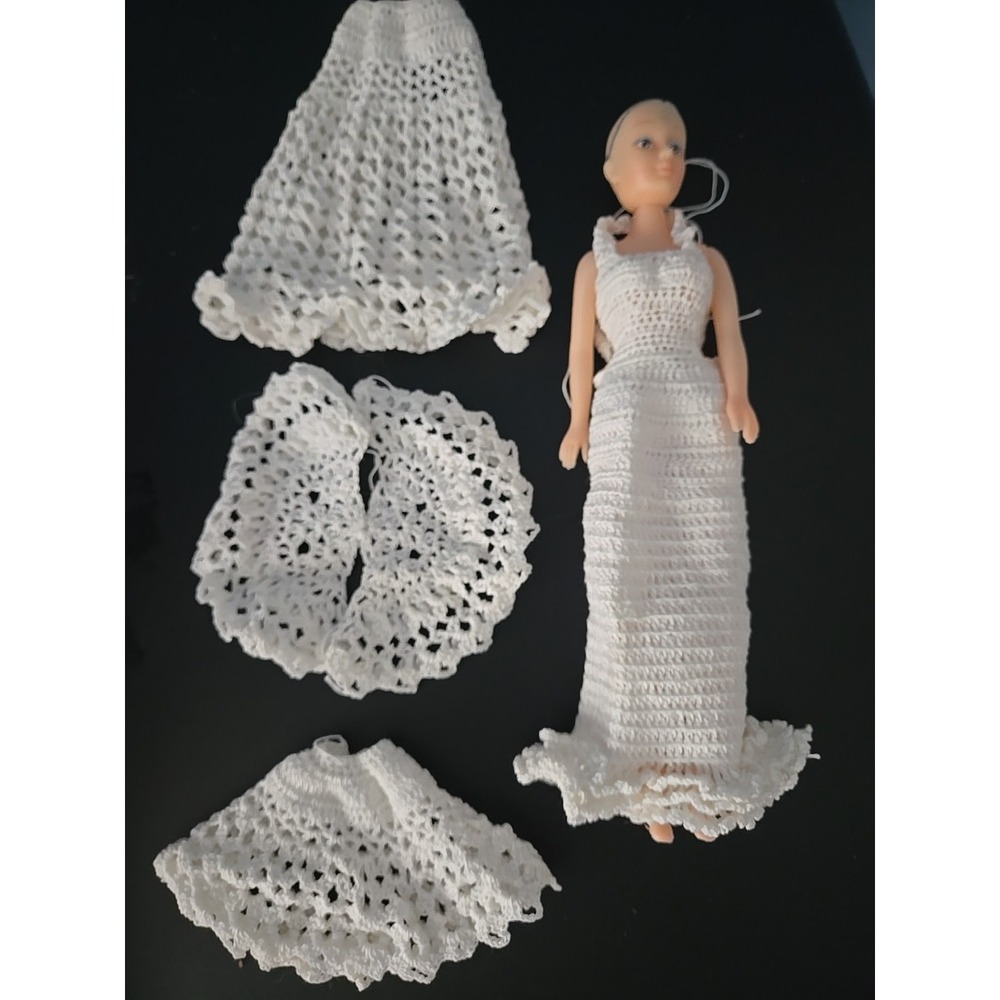 Fibre‎ Craft 11" Fashion Doll  #3066 Crafting Doll Handmade Crochet Clothes